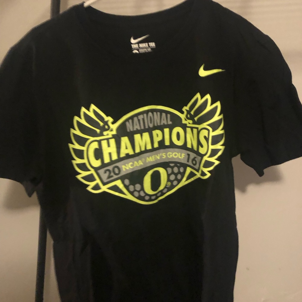 Nike Oregon duck golf champions shirt